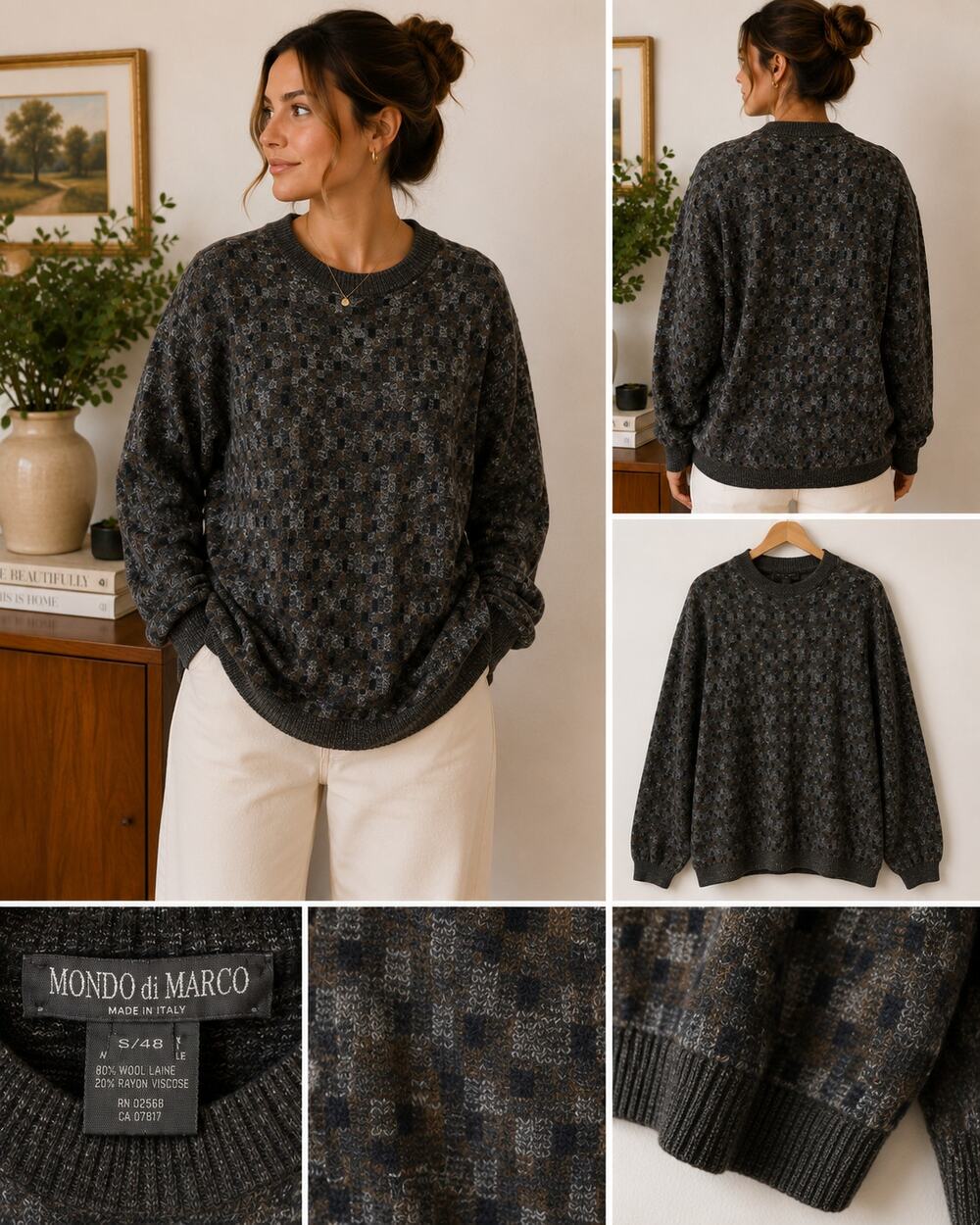 Mondo di Marco Wool Sweater | Made in Italy Crewneck L ✨